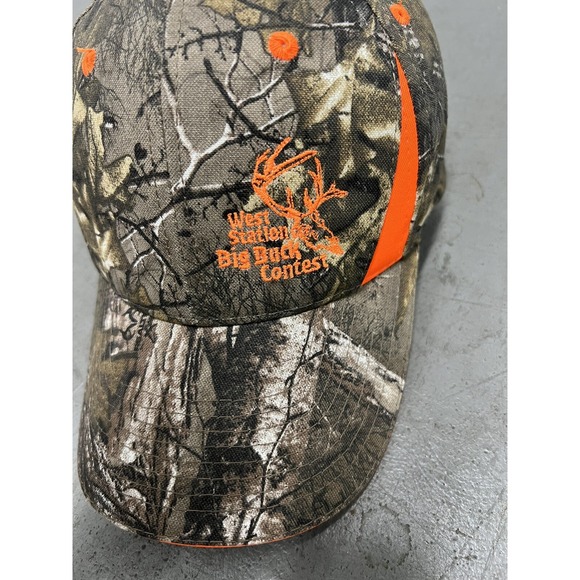 Real Tree Hat Big Buck Contest Camo Hunting Adjustable Strap back Camouflage hat - Picture 2 of 6